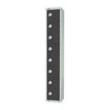 Elite Eight Door Coin Return Locker Graphite Grey