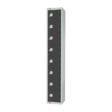 Elite Eight Door Coin Return Locker Graphite Grey