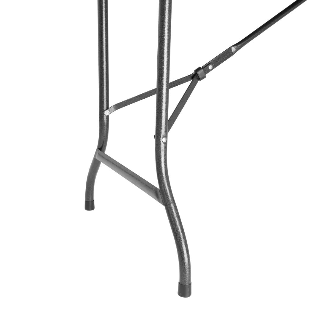 Bolero Rattan Rectangular Centre Folding Table Black 6ft