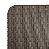 Bolero Rattan Rectangular Centre Folding Table Brown 6ft