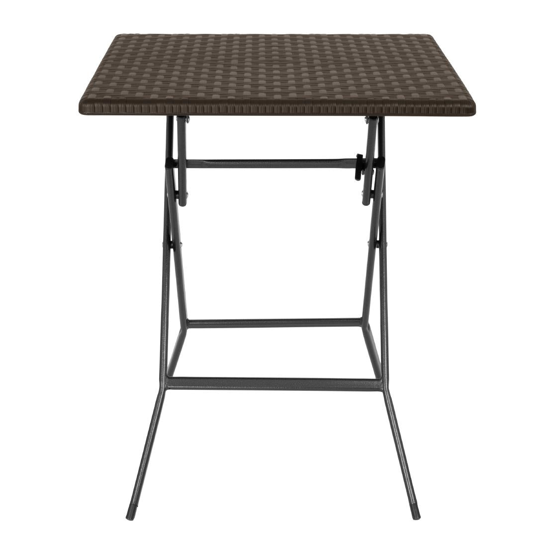 Bolero Square Folding Table Brown 620mm