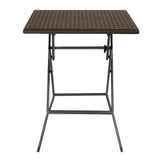 Bolero Square Folding Table Brown 620mm