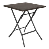 Bolero Square Folding Table Brown 620mm