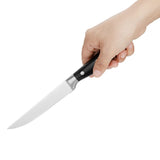 Olympia Premium Riveted Steak Knives with Black ABS Handles (6 Pack)