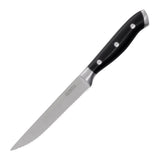 Olympia Premium Riveted Steak Knives with Black ABS Handles (6 Pack)