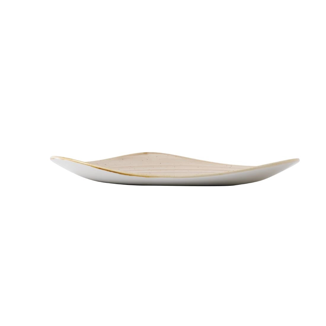 Churchill Stonecast Triangle Plates Nutmeg Cream 311mm (Pack of 6)
