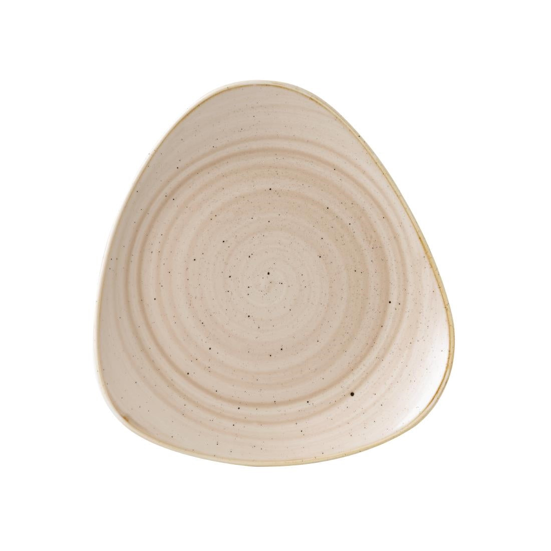 Churchill Stonecast Triangle Plates Nutmeg Cream 311mm (Pack of 6)