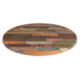 Werzalit Pre-drilled Round Table Top Blanchas Red 600mm