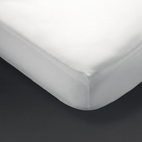 Mitre Comfort Percale Fitted Sheet White Single