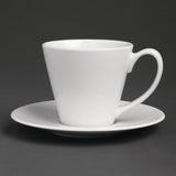 Royal Porcelain Classic White Tea Cups Saucers 145mm (12 Pack)