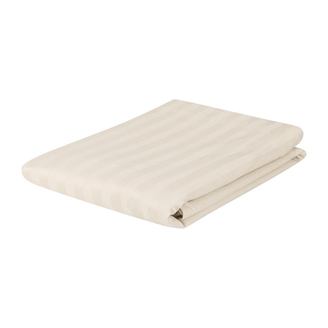 Mitre Comfort Satin Duvet Cover Oatmeal King Size