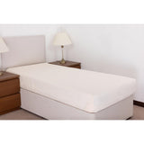 Mitre Essentials Temir Flat Sheet Oatmeal Single