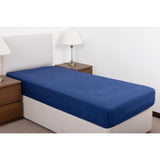 Mitre Essentials Temir Fitted Sheet Navy Single