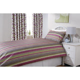 Mitre Essentials Florence Stripe Pillowcase Damson