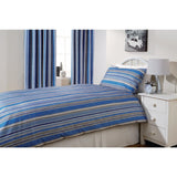 Mitre Essentials Florence Stripe Duvet Cover Cobalt