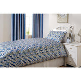 Mitre Essentials Florence Pebble Duvet Cover Cobalt