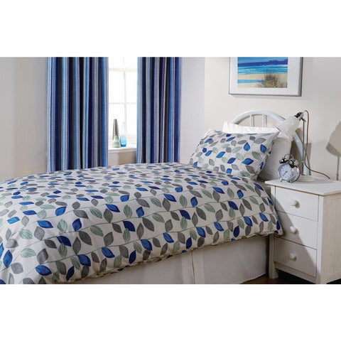 Mitre Essentials Florence Leaf Pillowcase Cobalt