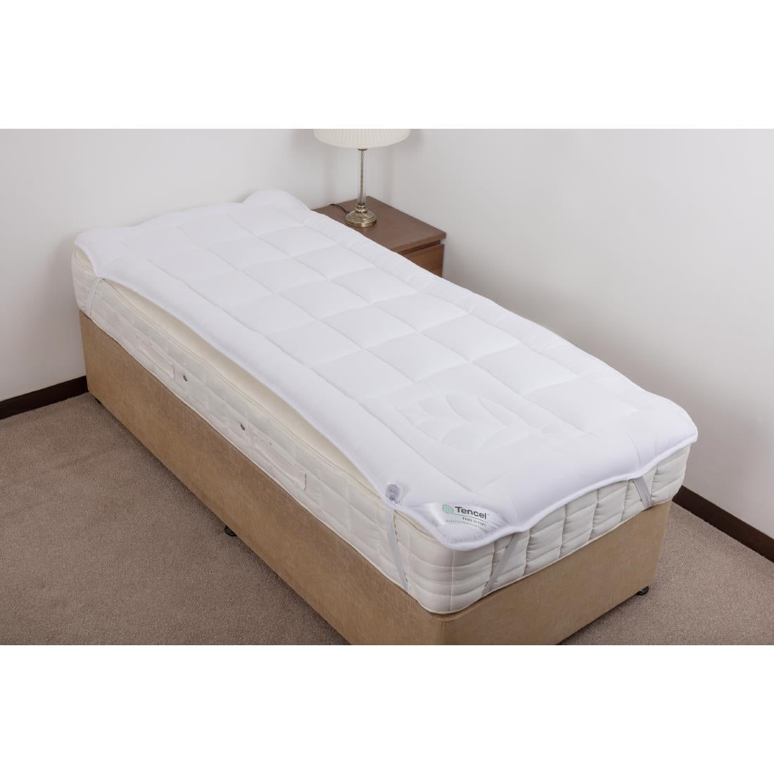 Mitre Luxury Tencel Superior Mattress Topper Zip and Link Single