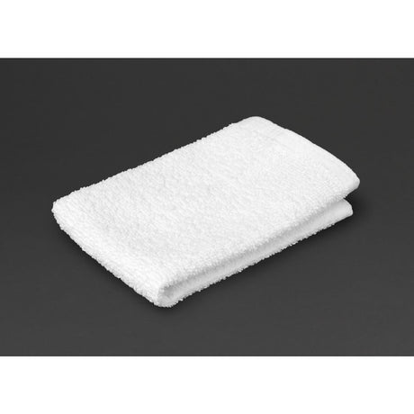 Mitre Essentials Carnival Face Cloth White (10 Pack)