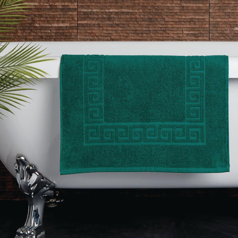 Mitre Essentials Nova Bath Mat Dark Green