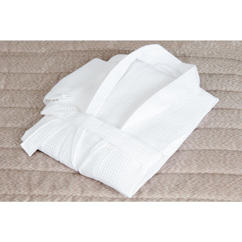 Mitre Essentials Honeycomb Bathrobe White Medium