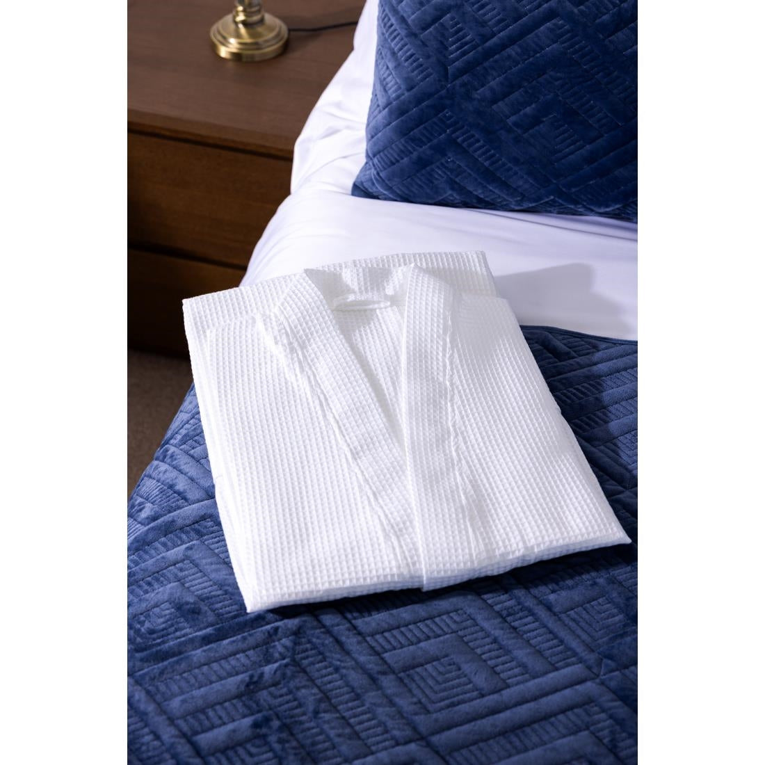 Mitre Essentials Honeycomb Bathrobe White Medium