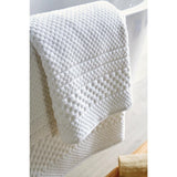 Mitre Heritage Chequers Bath Mat White