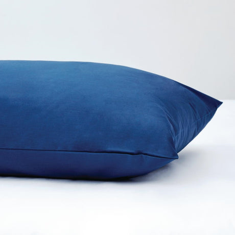 Mitre Essentials Temir Housewife Pillowcase Navy (2 Pack)