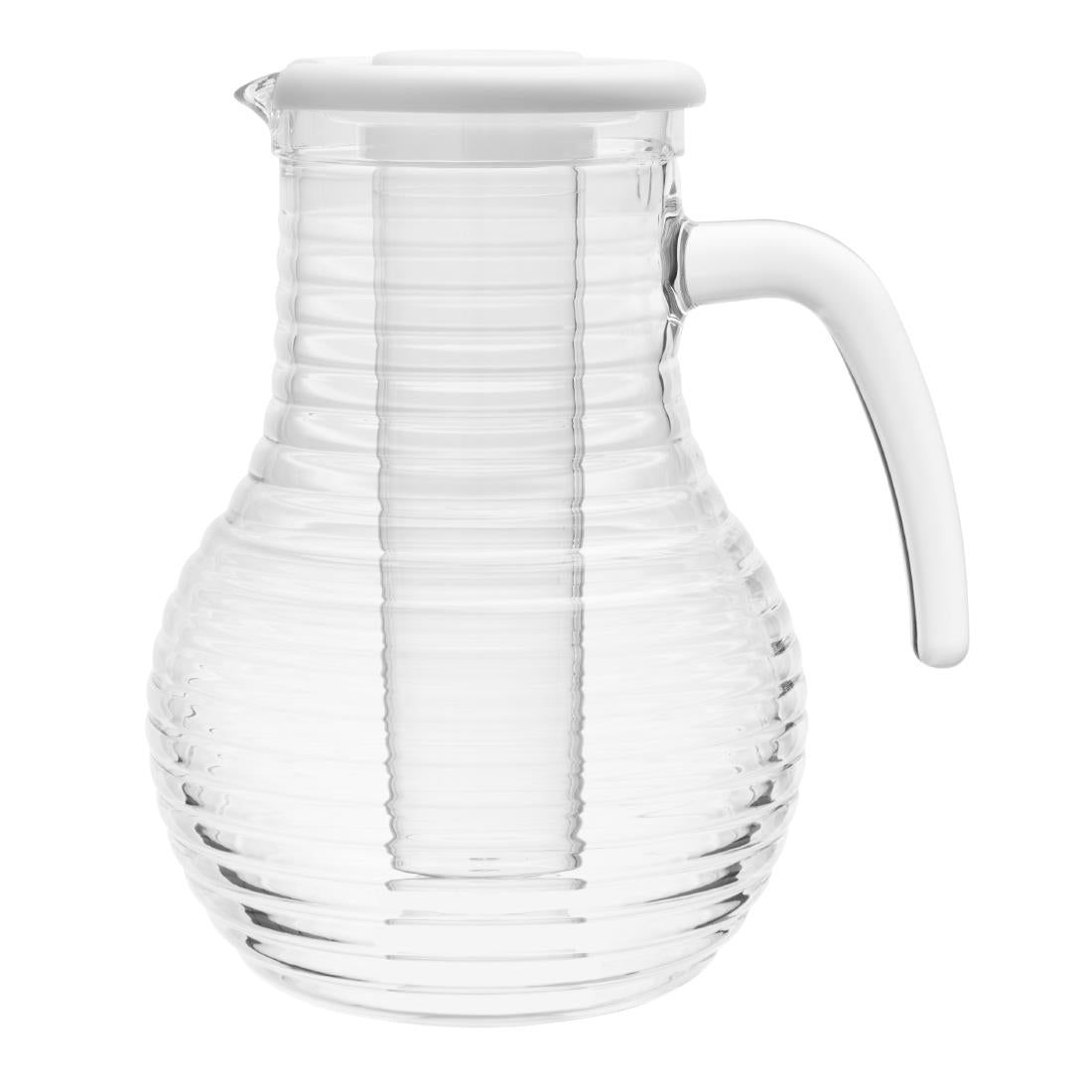 Olympia Kristallon Jug With Cooling Tube Polycarbonate Ridged 1600ml