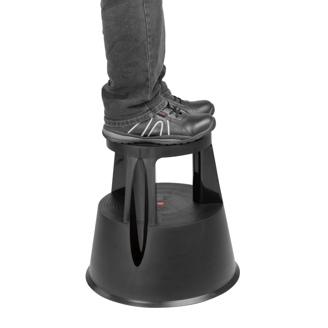 Vogue Kick Step Stool Black