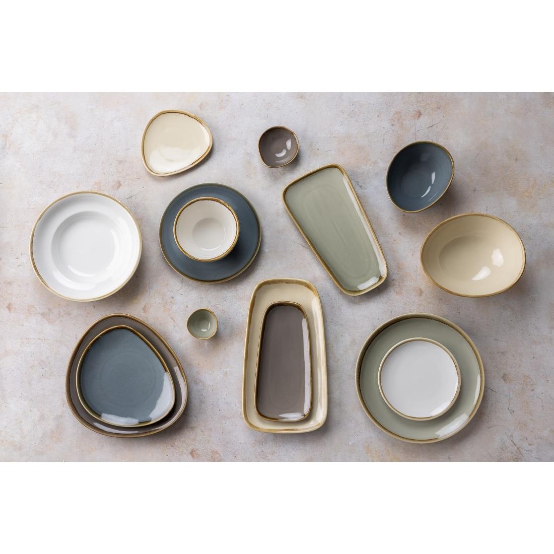 Olympia Kiln Round Plate Moss 280mm (Pack of 4)