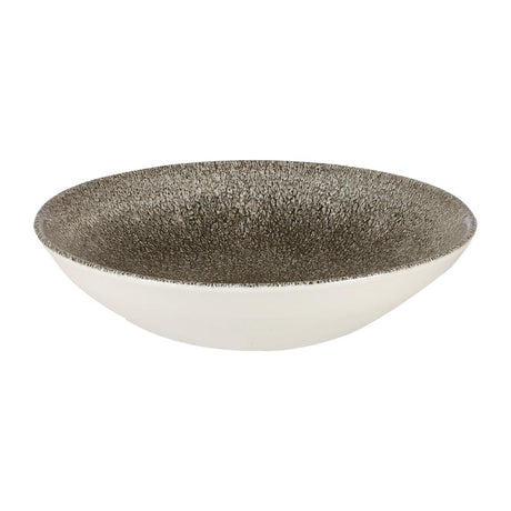 Churchill Studio Prints Raku Round Coupe Bowls Quartz Black 182mm (12 Pack)