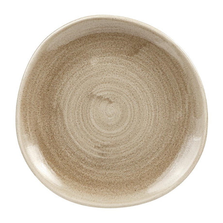 Churchill Stonecast Patina Antique Organic Round Plates Taupe 210mm (12 Pack)