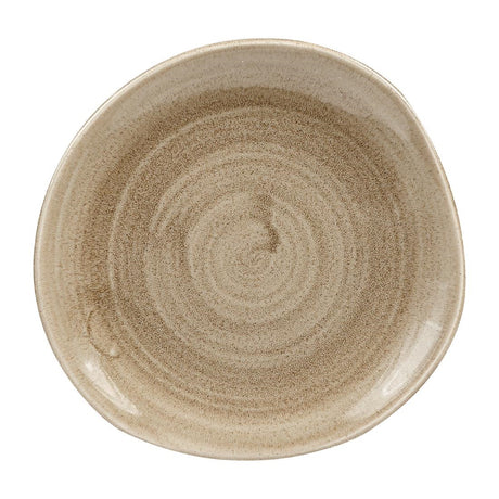 Churchill Stonecast Patina Antique Organic Round Plates Taupe 186mm (12 Pack)