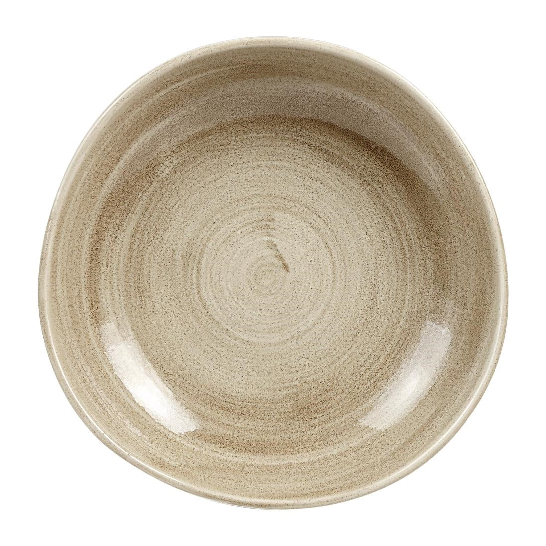 Churchill Stonecast Patina Antique Organic Round Bowls Taupe 253mm (12 Pack)