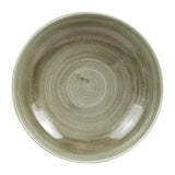 Churchill Stonecast Patina Antique Round Coupe Bowls Green 248mm