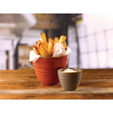 Churchill Stonecast Round Dip Pots Barley White Ripple 57ml (12 Pack)