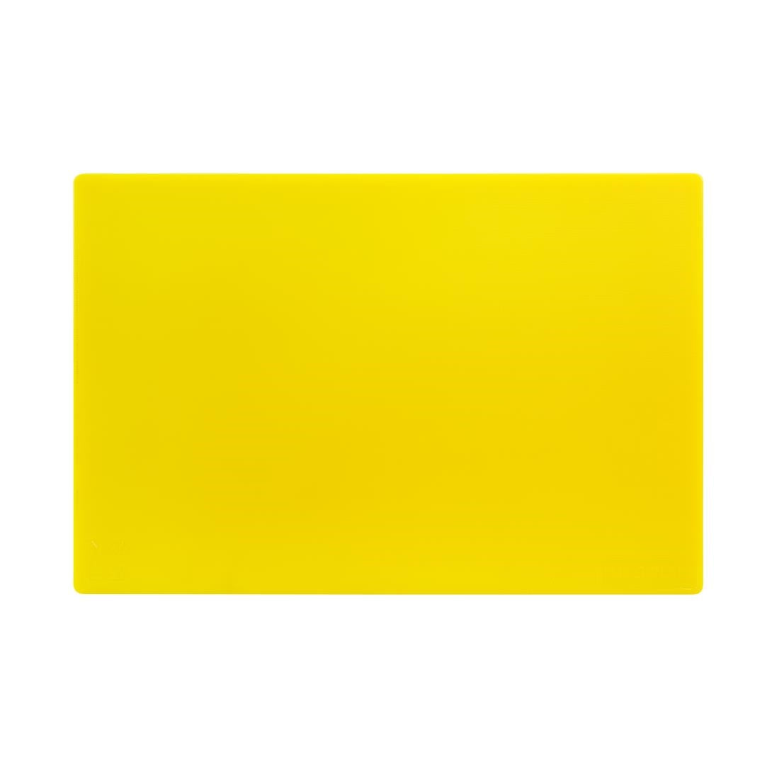 Hygiplas Low Density Antibacterial Chopping Board Yellow 450x300x10mm