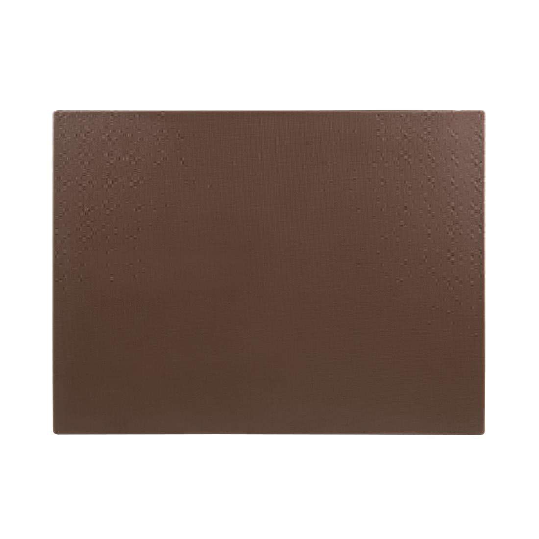 Hygiplas Low Density Brown Chopping Board Large 600x450x10mm