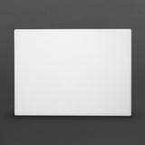 Hygiplas Thick Low Density White Chopping Board Large 600x450x20mm