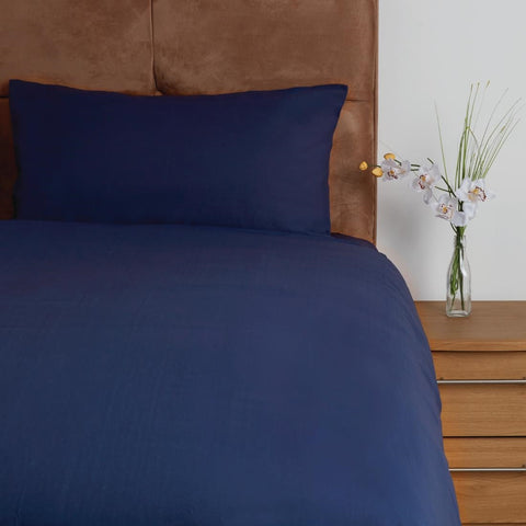 Mitre Essentials Temir Duvet Cover Navy Double Envelope