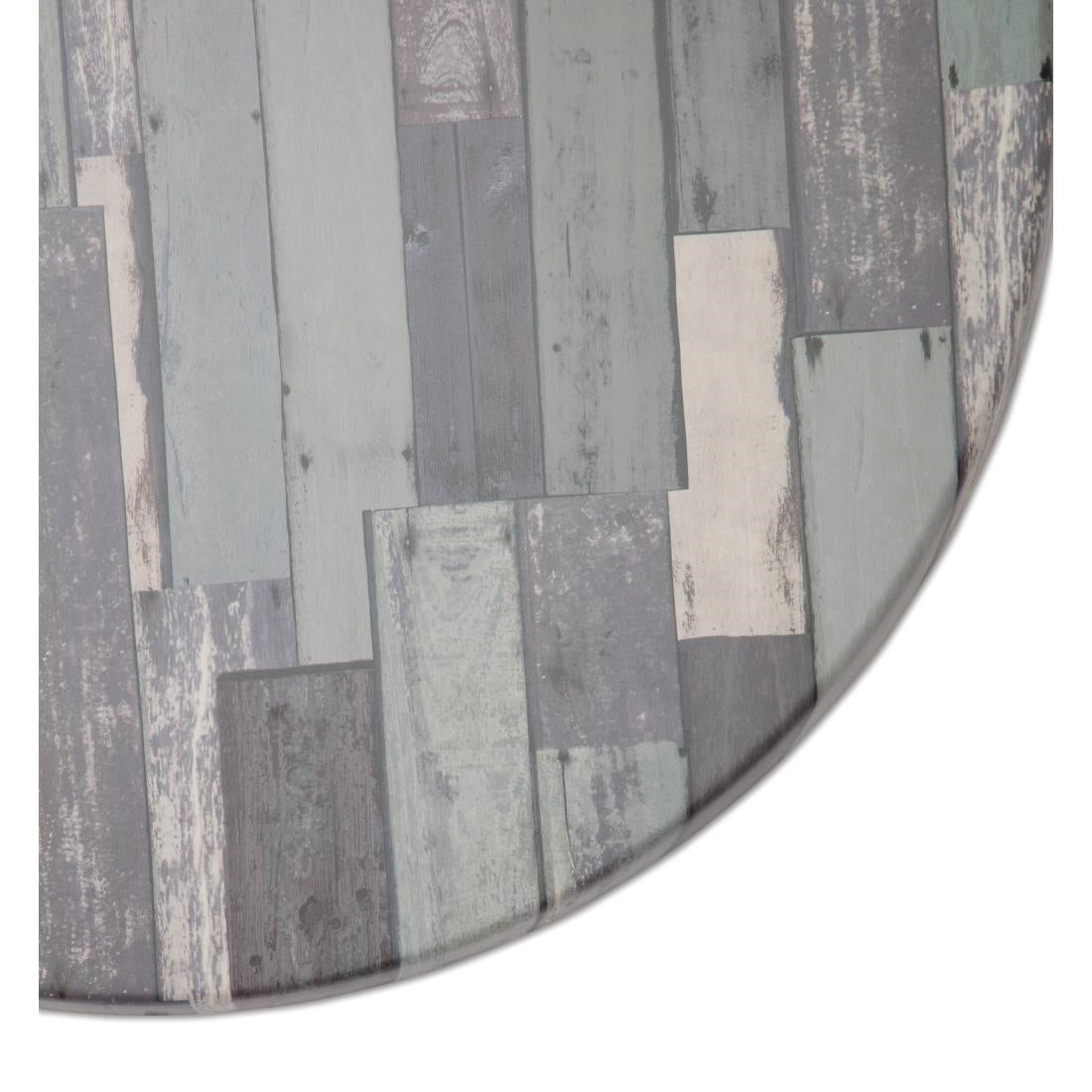 Werzalit Round 600mm Table Top Blanchas Blue