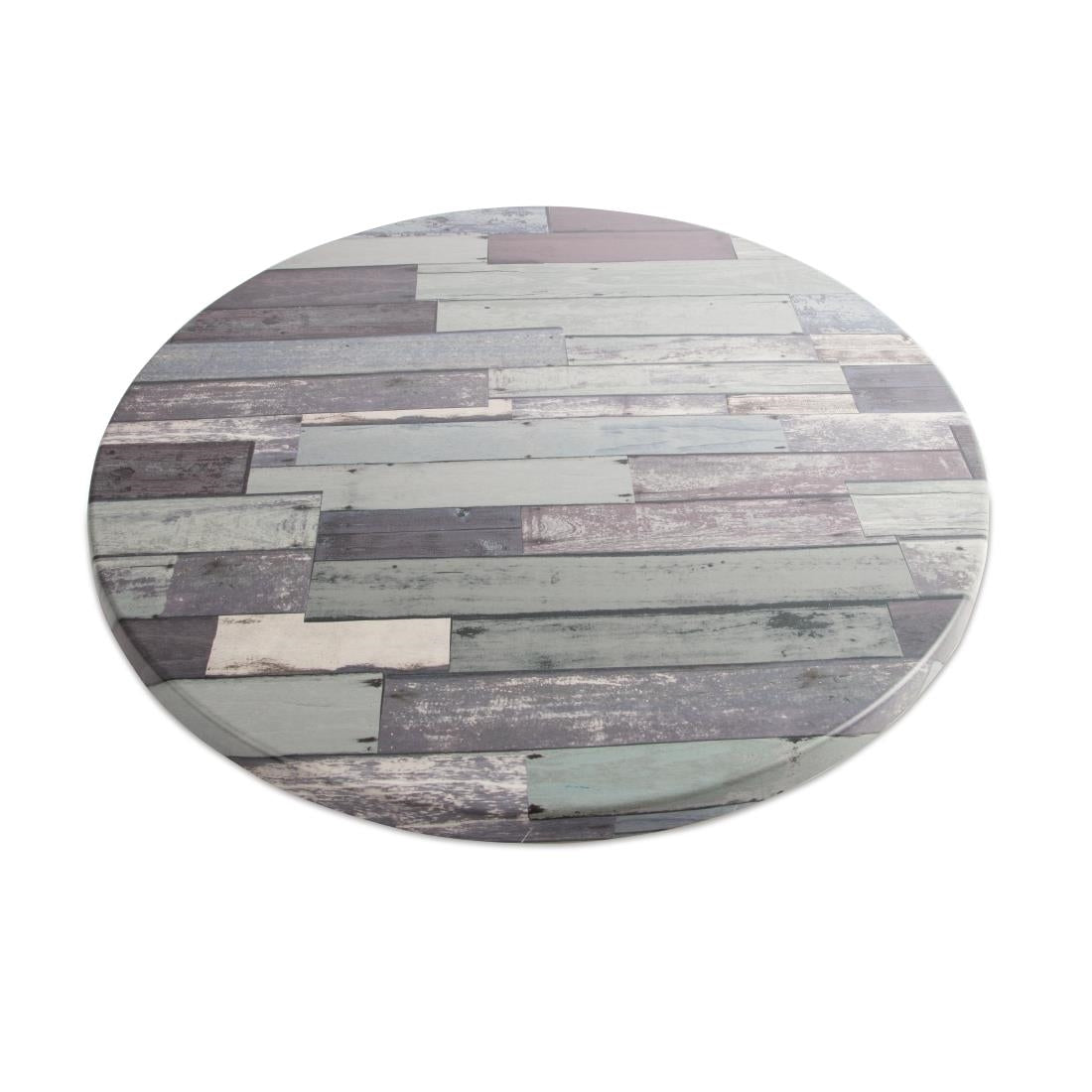 Werzalit Round 700mm Table Top Blanchas Blue