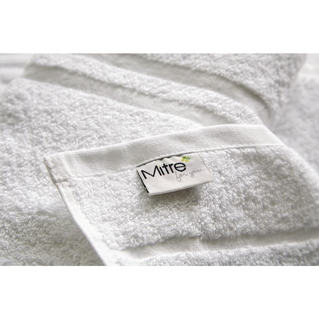 Mitre Eco Towel - White Bath Mat 500x760mm