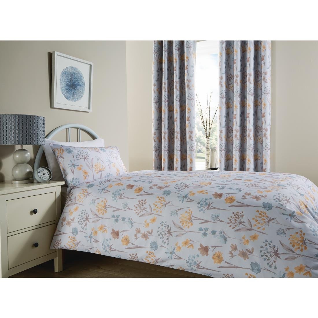 Mitre Essentials Moorhouse Single Duvet Cover Wedgewood