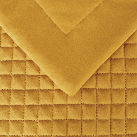 Mitre Essentials Quilted Waffle Runner Ochre