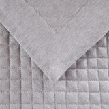 Mitre Essentials Quilted Waffle Runner Grey