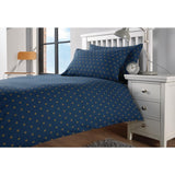 Mitre Essentials Perth Duvet Cover Navy Single