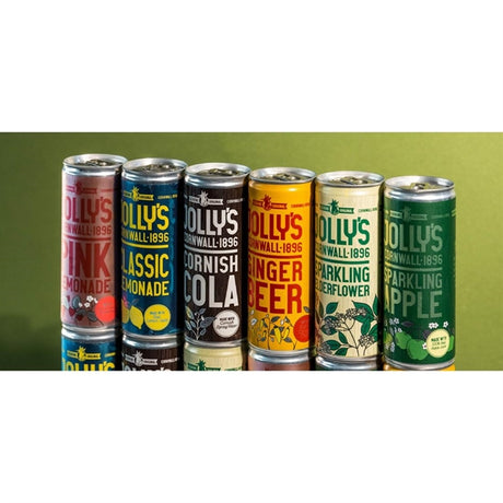 Jolly's Cornish Sparkling Elderflower Cans 250ml (Pack of 24)