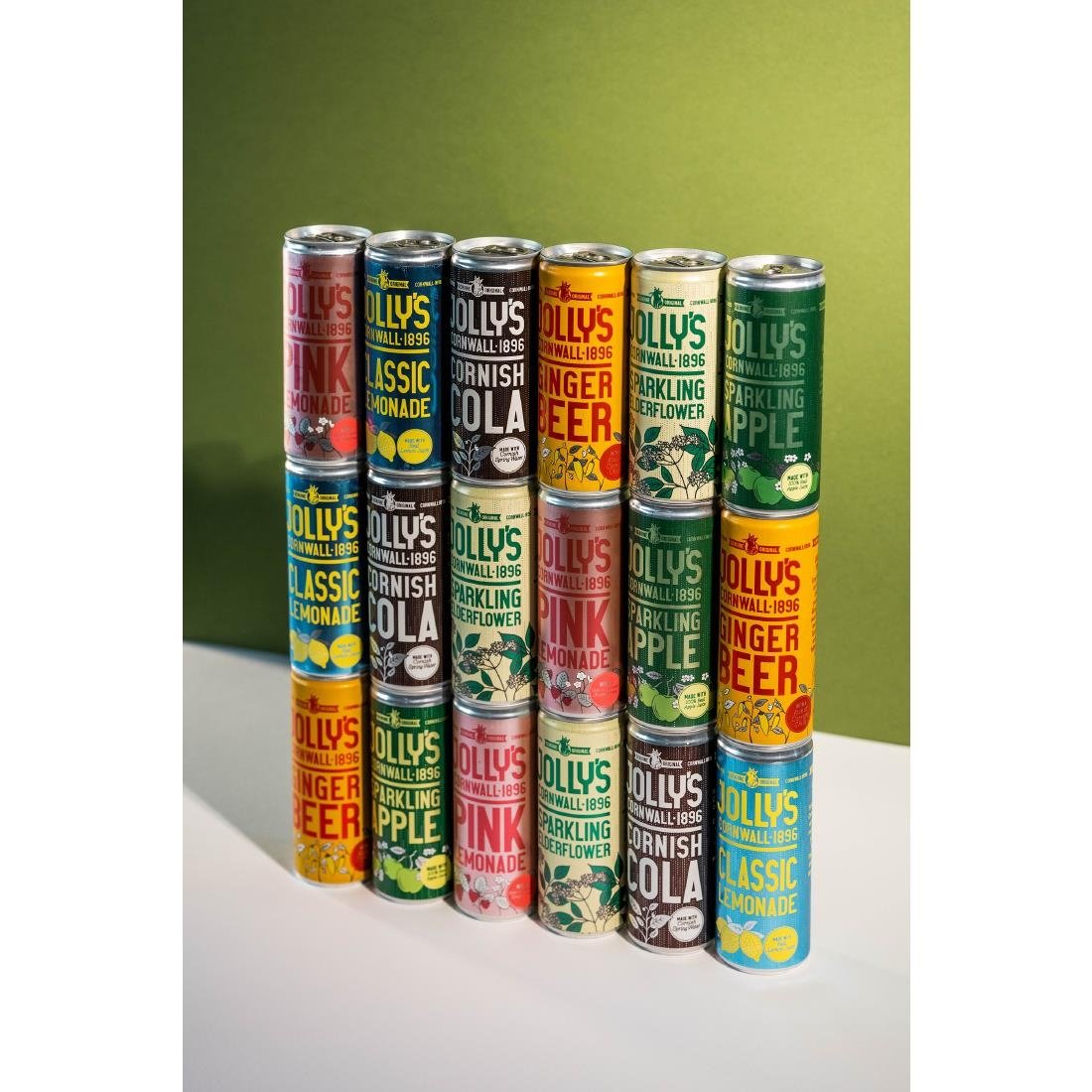Jolly's Cornish Pink Lemonade Cans 250ml (24 Pack)